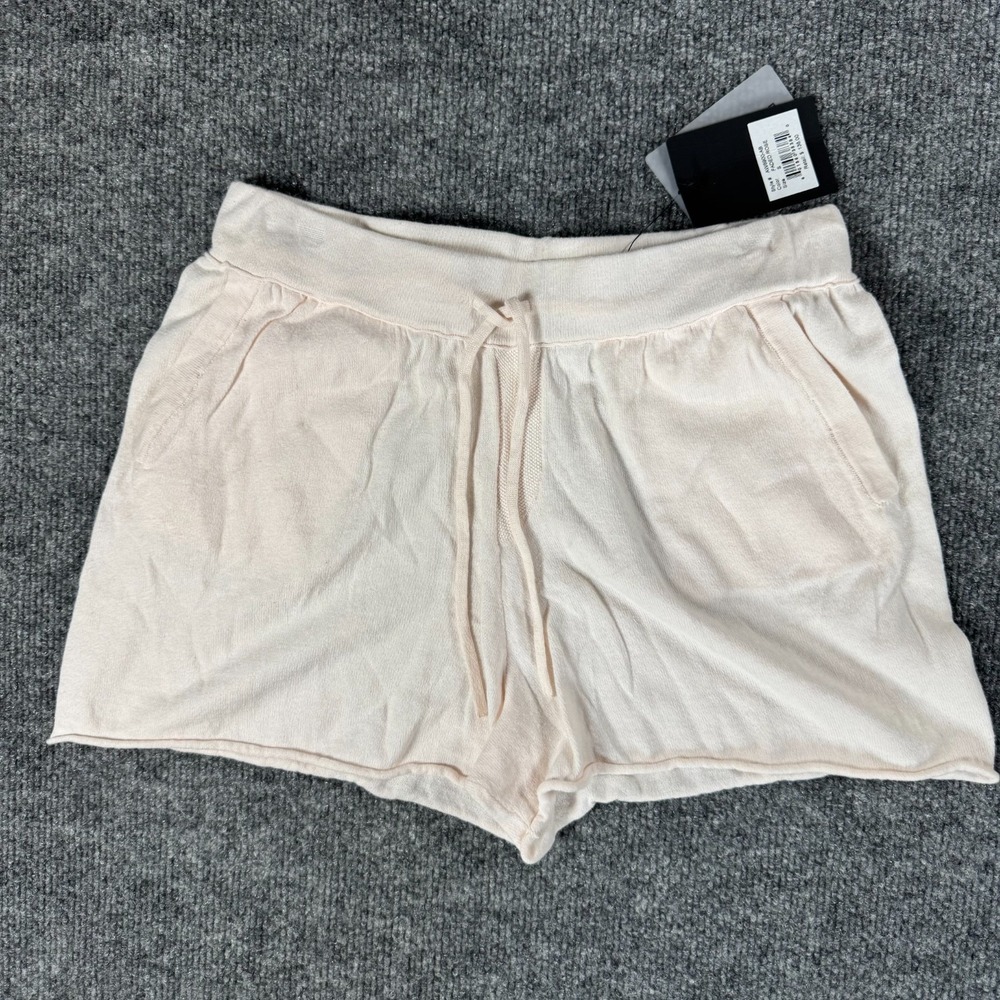 ATM WHITE Drawstring Shorts Size Small - Waffle Knit - NWT Retail $138